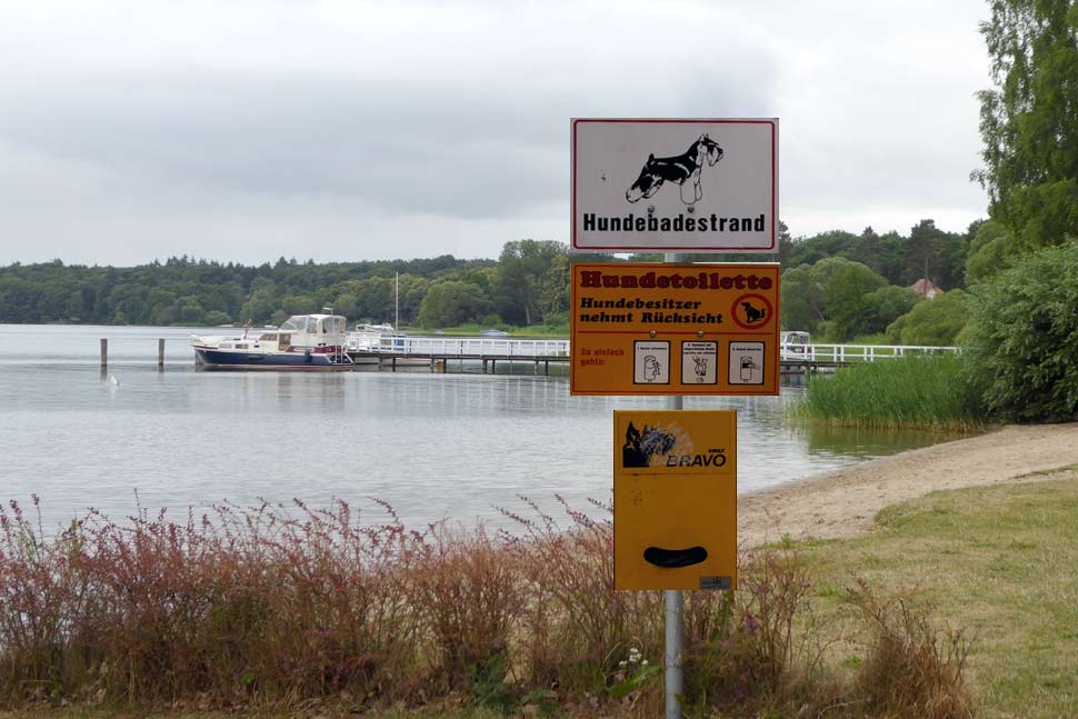 Hundestrnde an der Mritz in der Mecklenburgischen Seenplatte